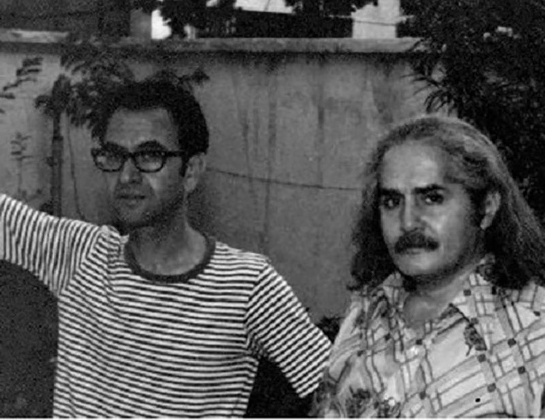 شفیعی کدکنی و اخوان ثالث در جوانی