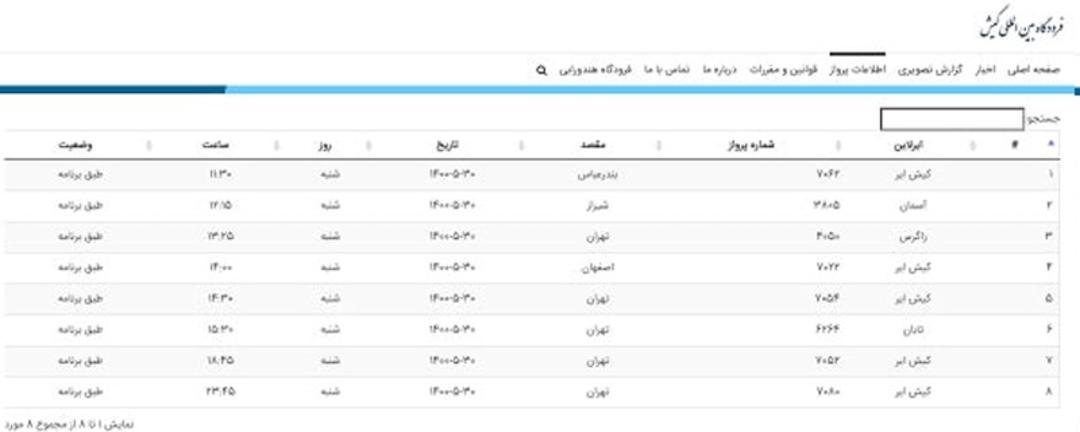 پروازهای کیش