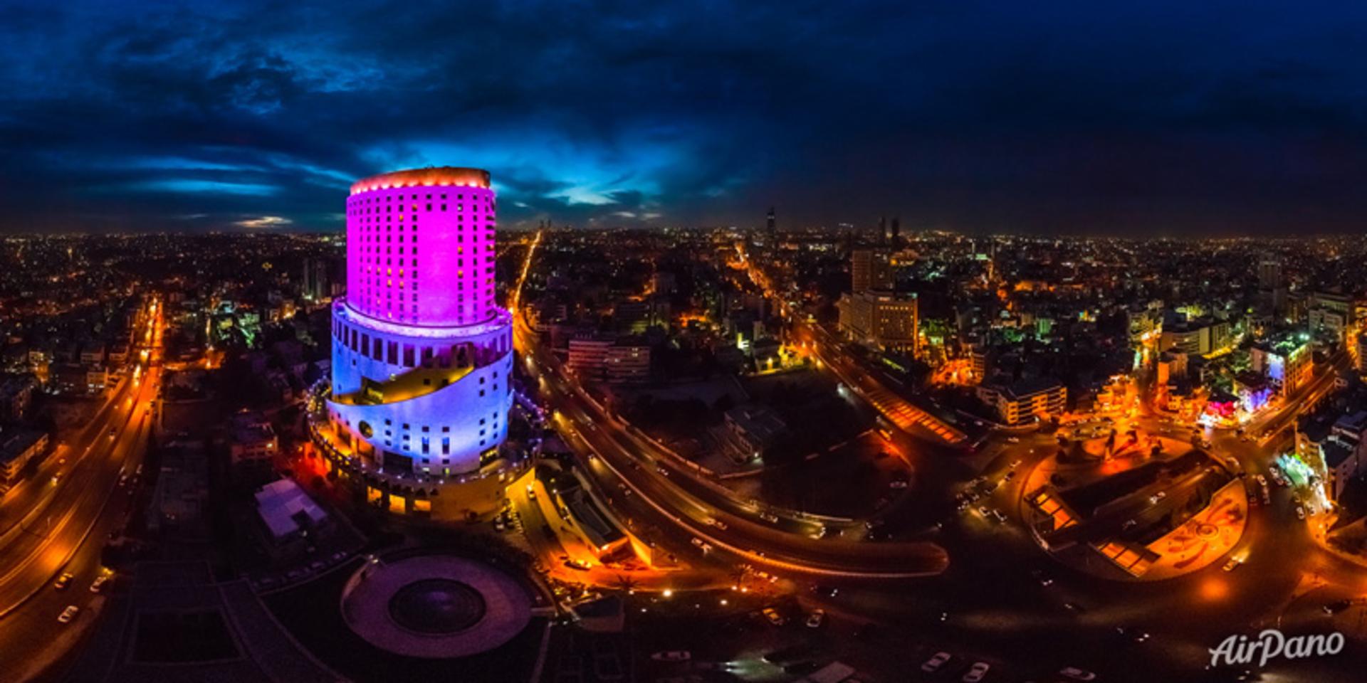 منظره شبانه شهر امان