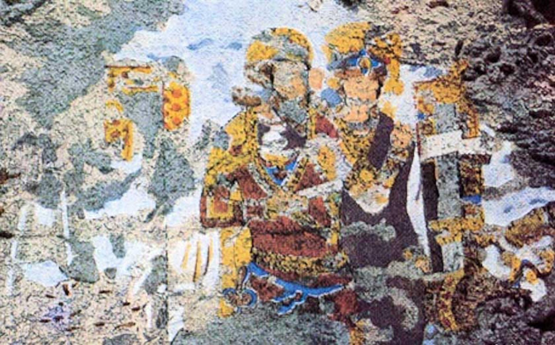 نقاشی دیواری در کوه خواجه