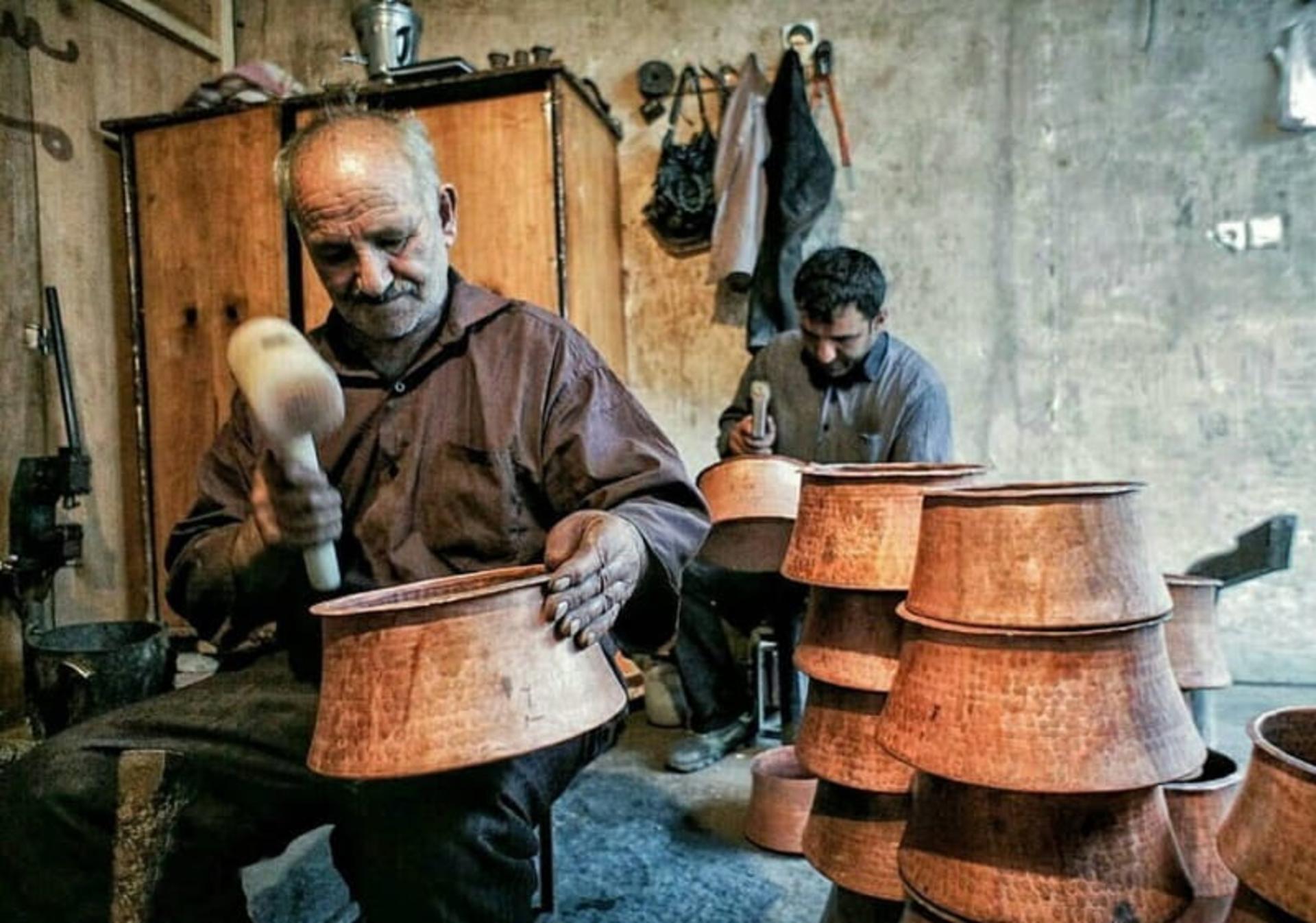 کارگاه مسگری در زنجان