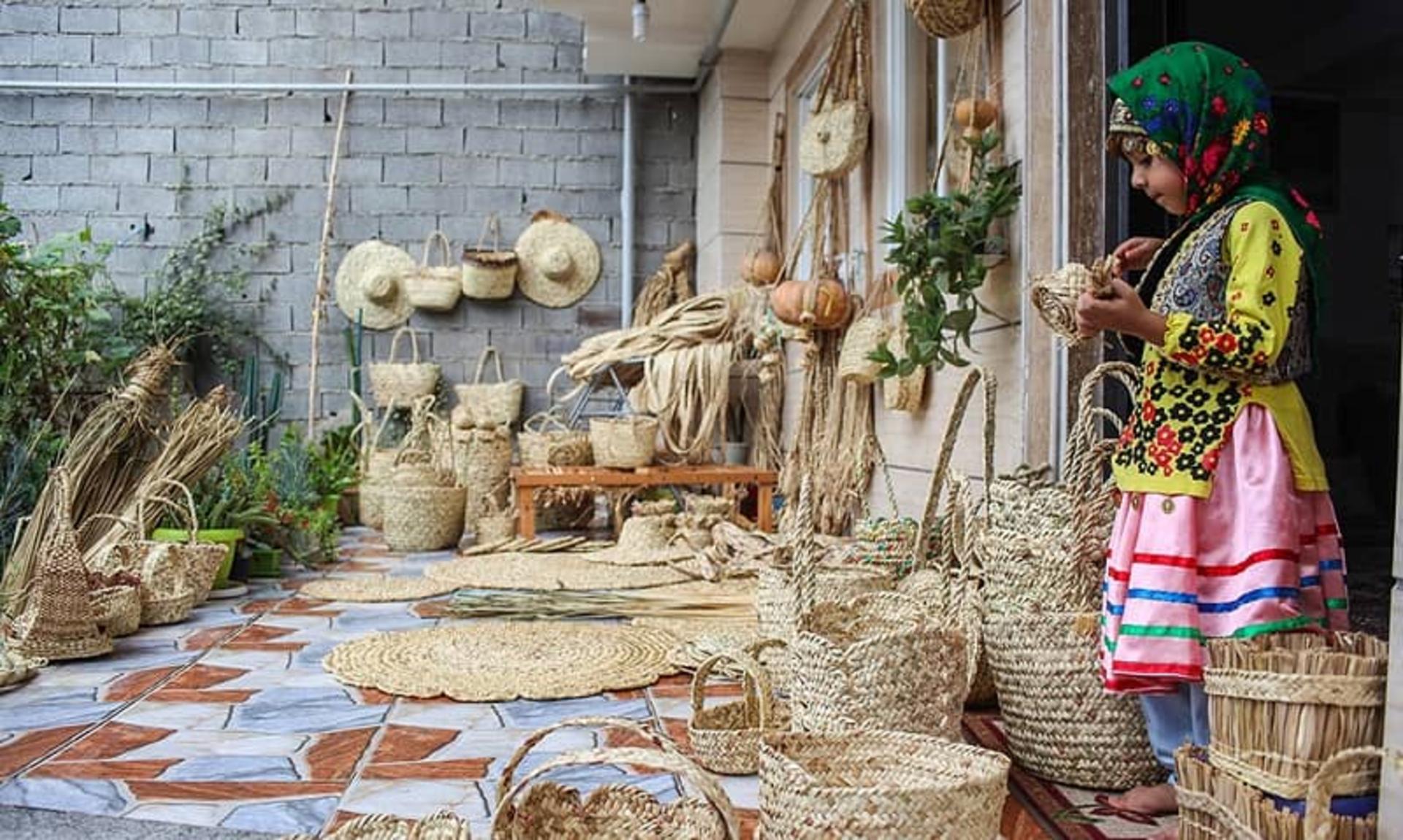 حصیربافی در استان مازندران