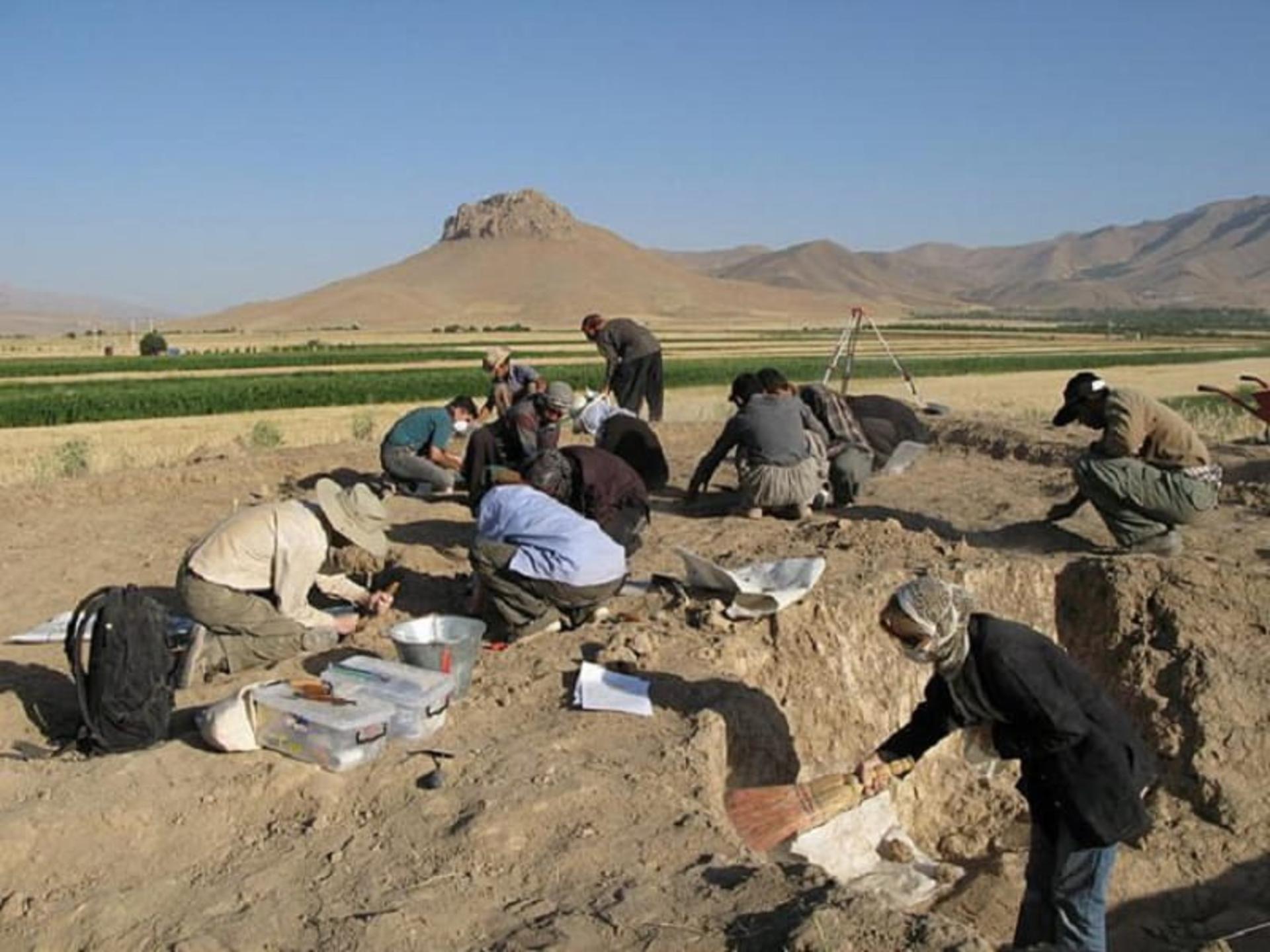 کاوش تپه باستانی شیخی‌آباد