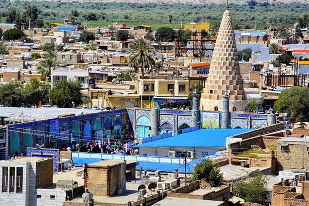 نمایی از آرامگاه دانیال نبی در شهر شوش