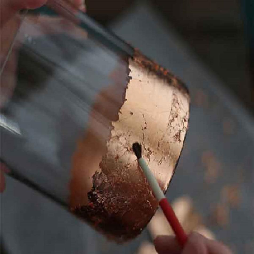 طلاکوبی روی شیشه