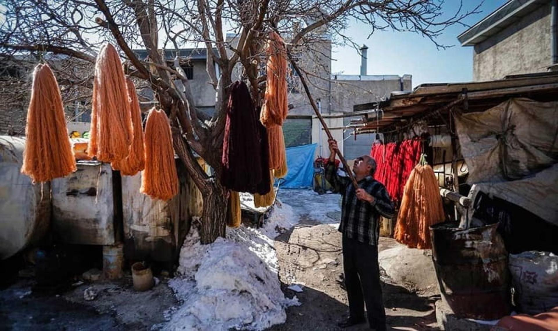کارگاه رنگرزی در زنجان