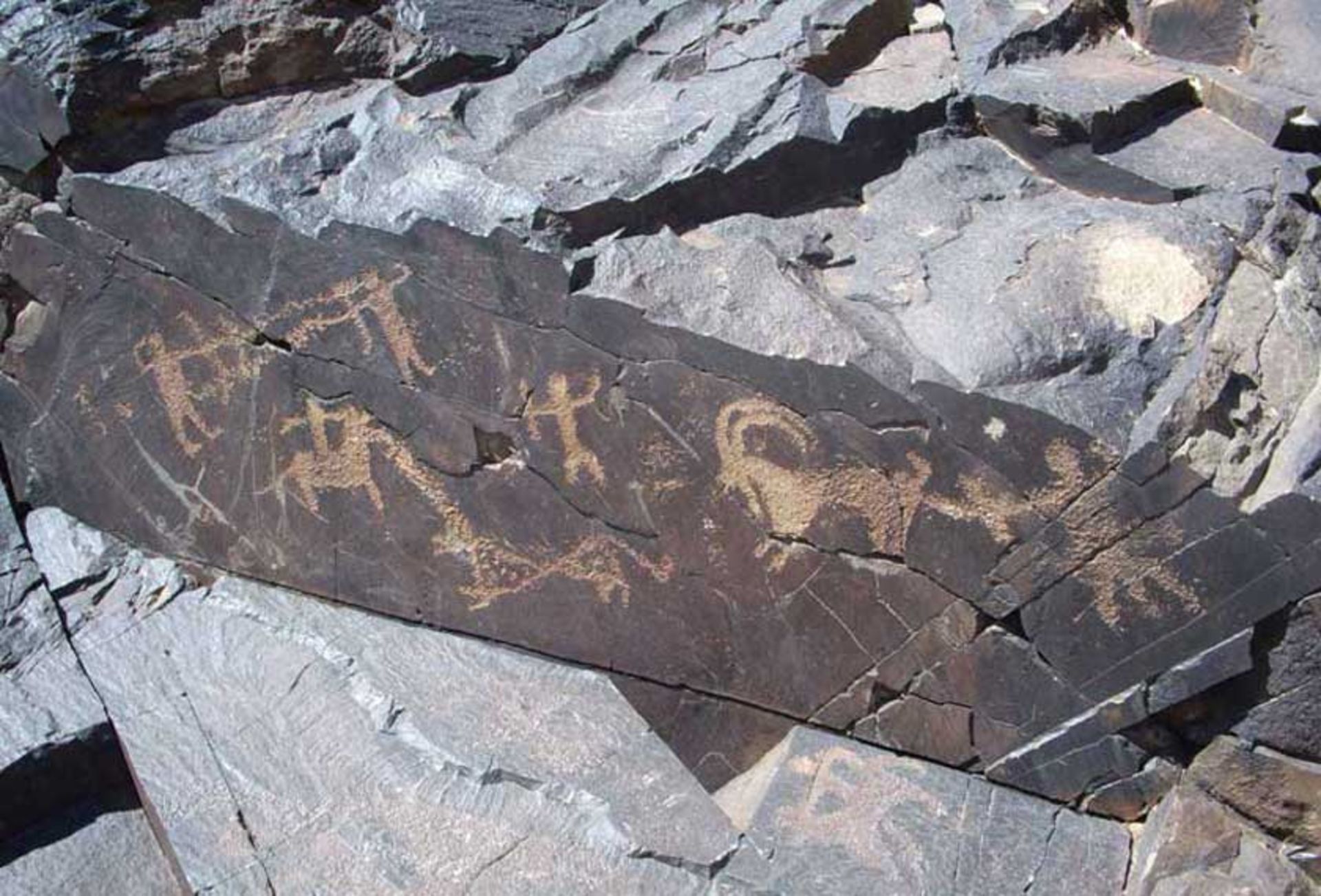 نقش شکارچی در دره نگاران