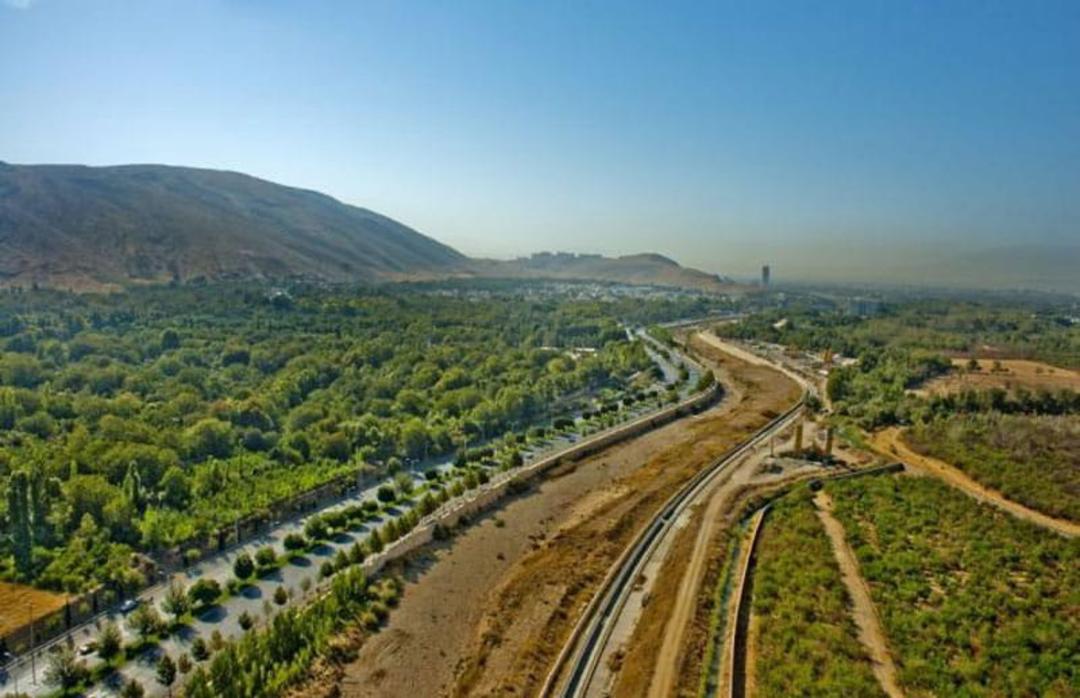 محله قصر دشت شیراز از نمای بالا