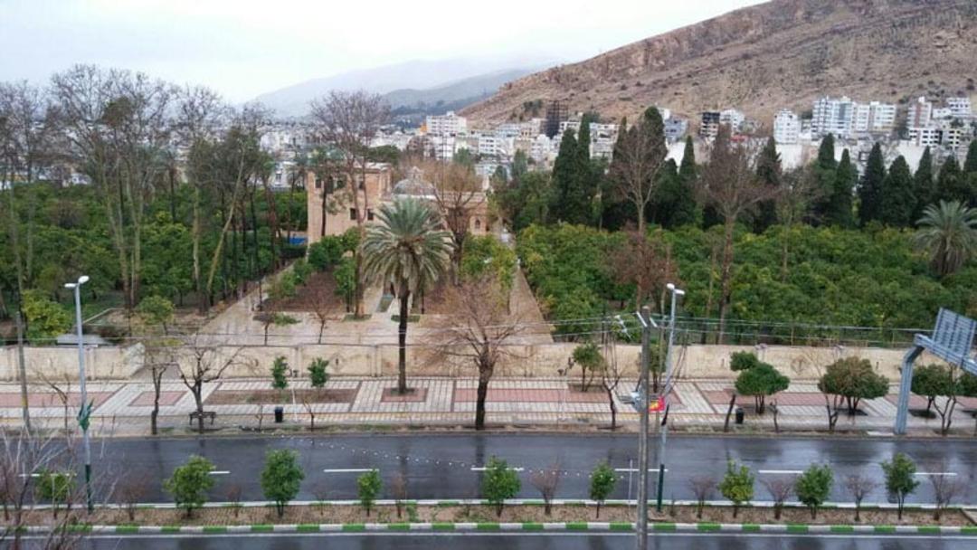 محله شهرک گلستان شیراز از نمای بالا