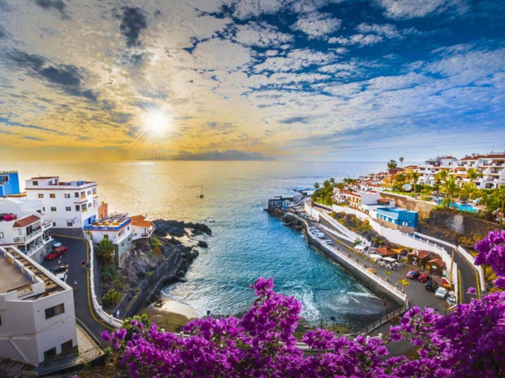 سواحل پرگل جزایر قناری از بالا