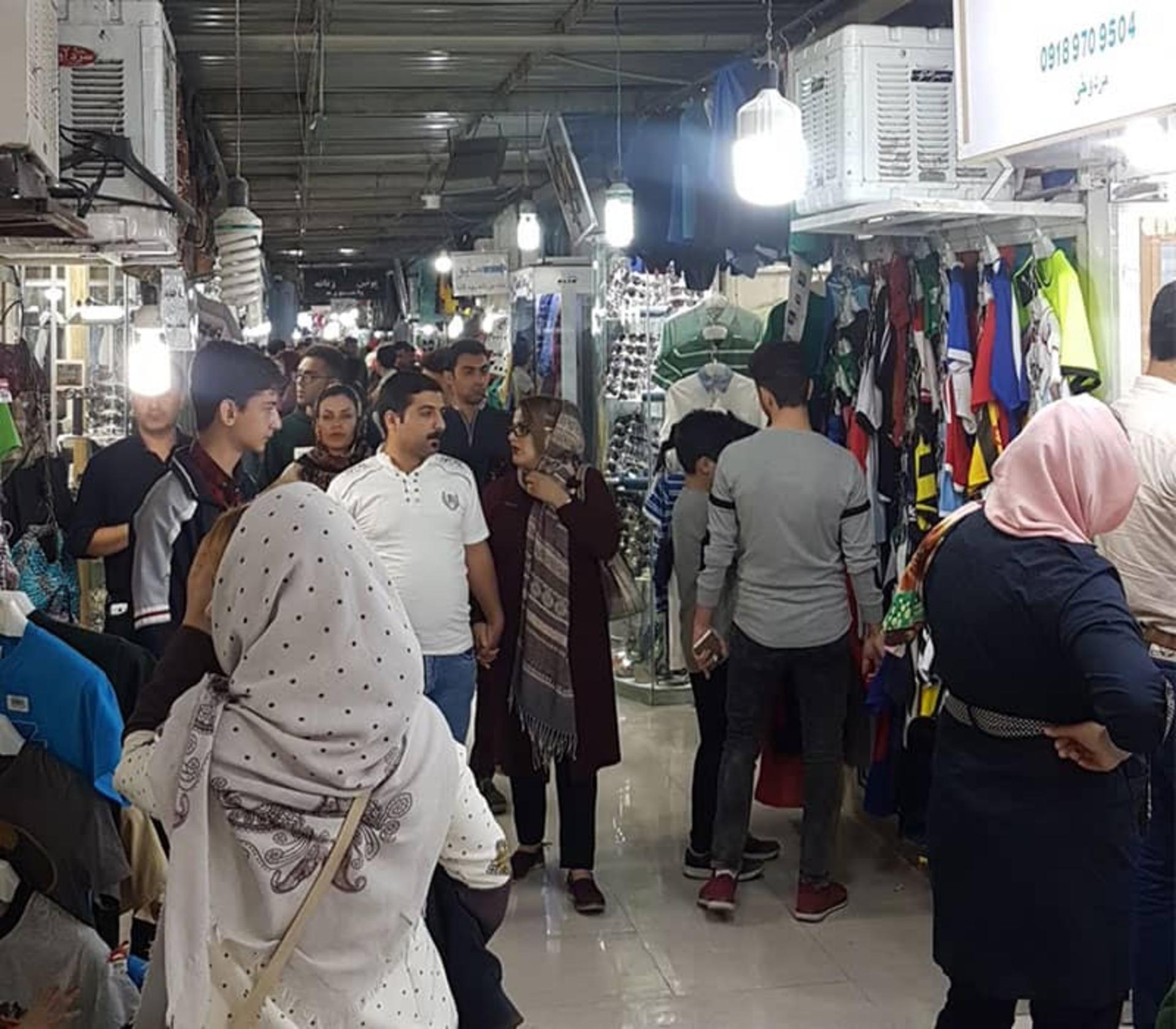جمعیت بازدیدکنندگان در بازارچه مرزی مریوان