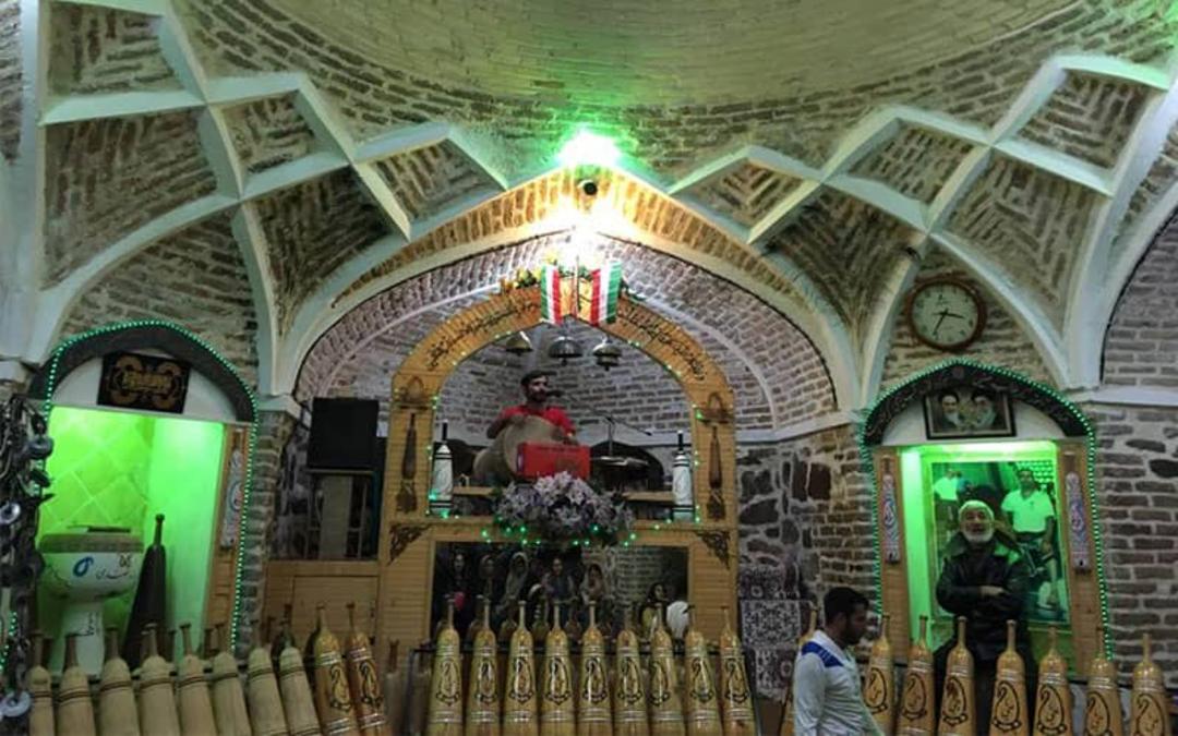 زورخانه ای در سازه ای با معماری سنتی