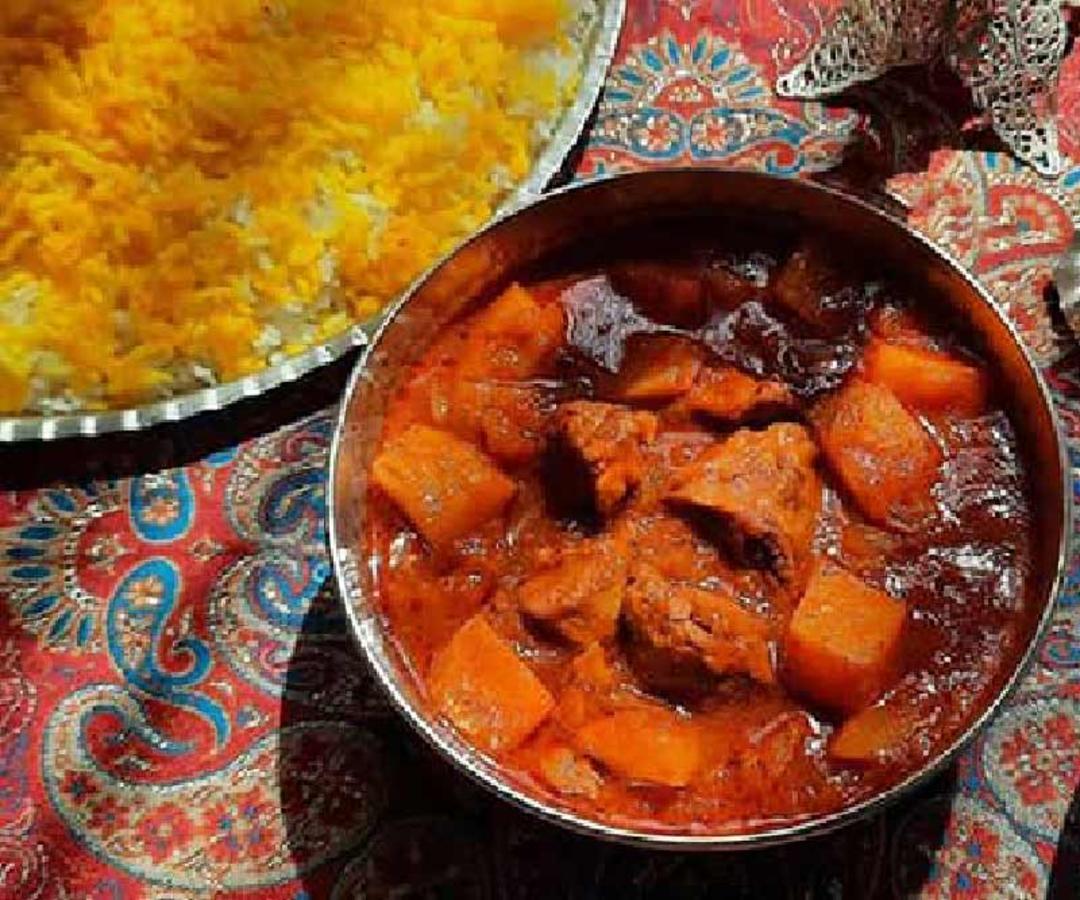 خورش کدو حلوایی