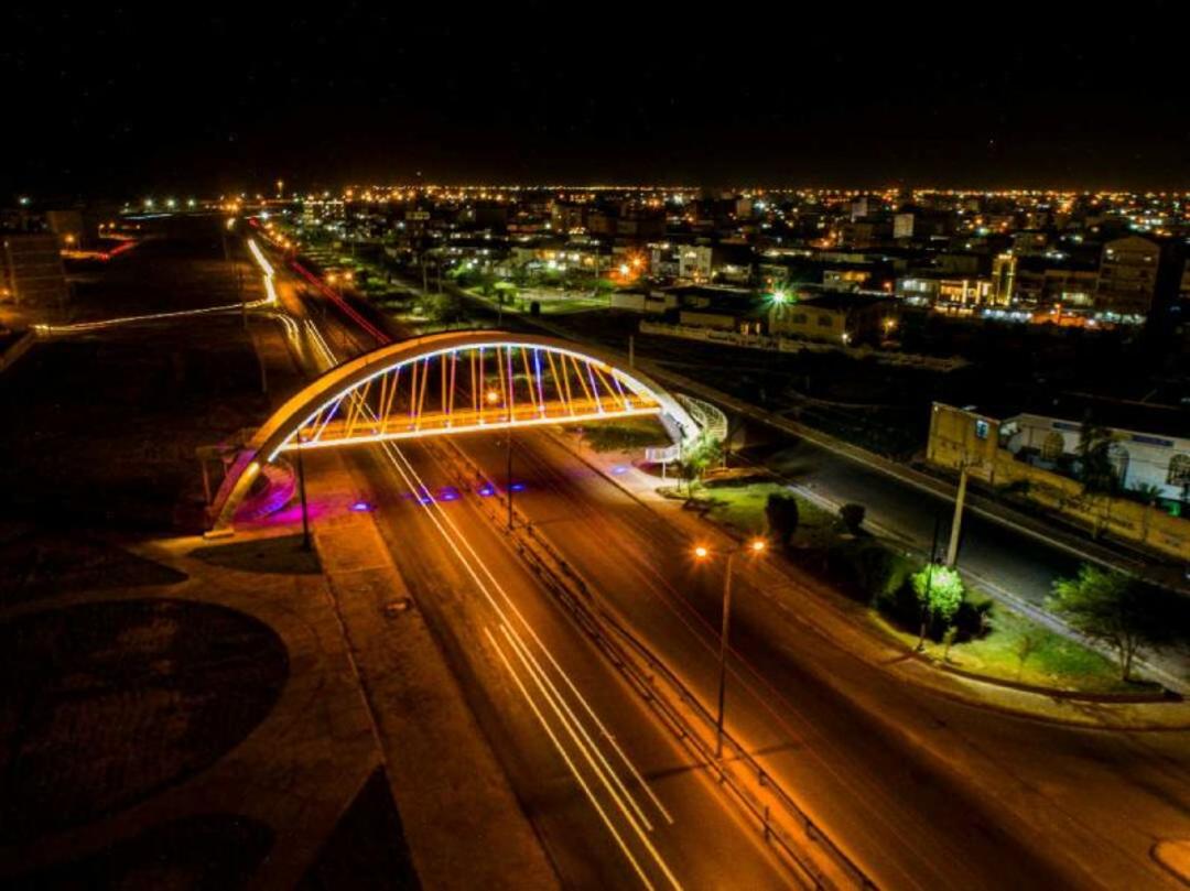 نمایی شبانه از بندر ماهشهر