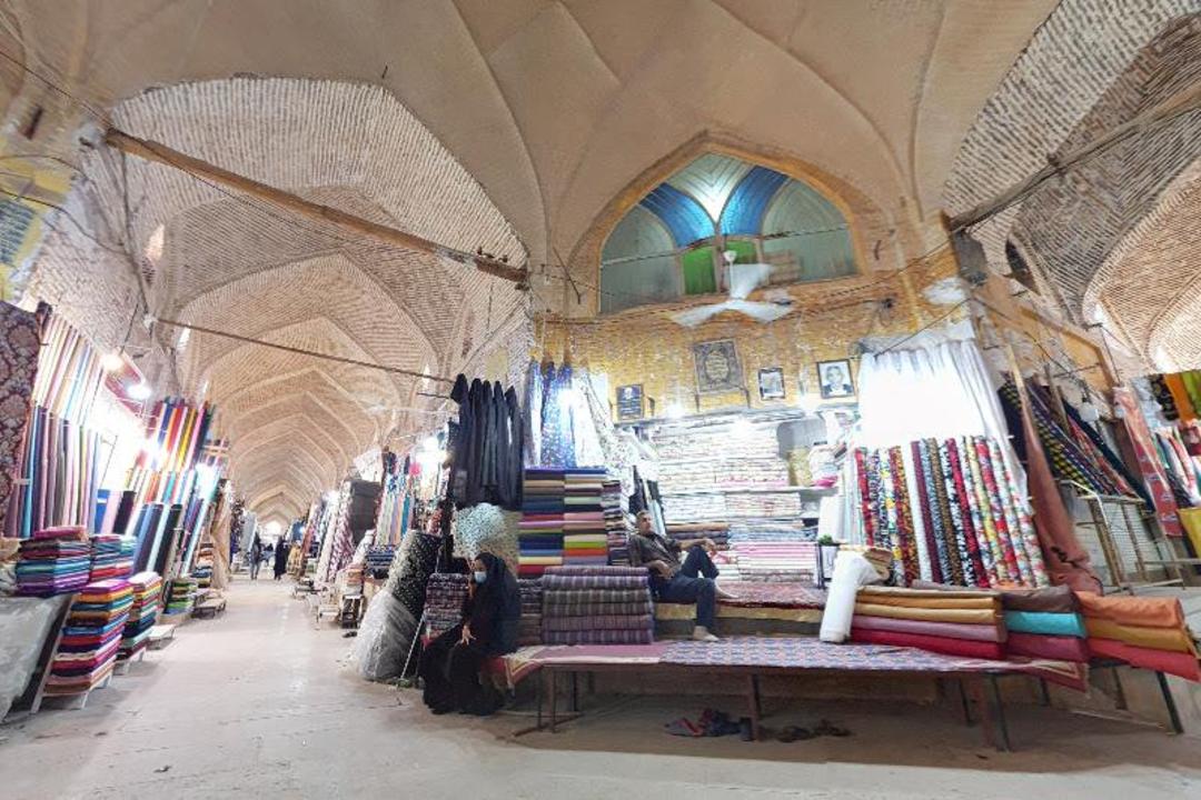 نمایی از داخل بازار جهرم 