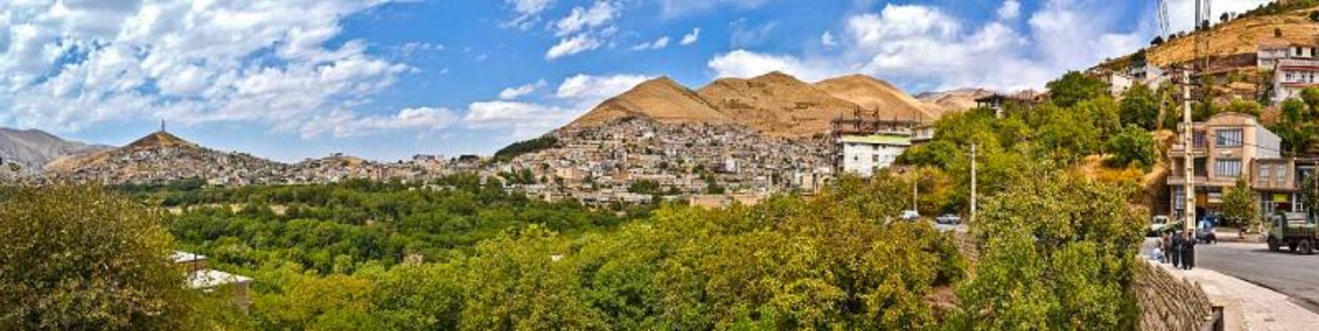 نمایی از شهر پاوه