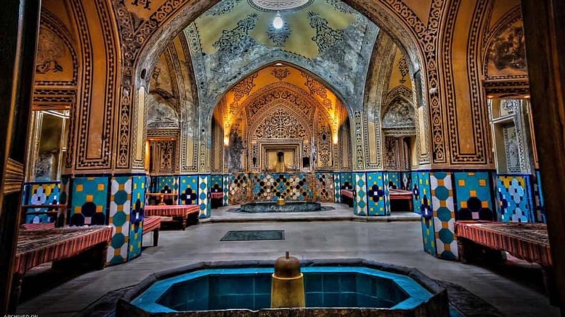 حوض حمام سلطان امیراحمد کاشان