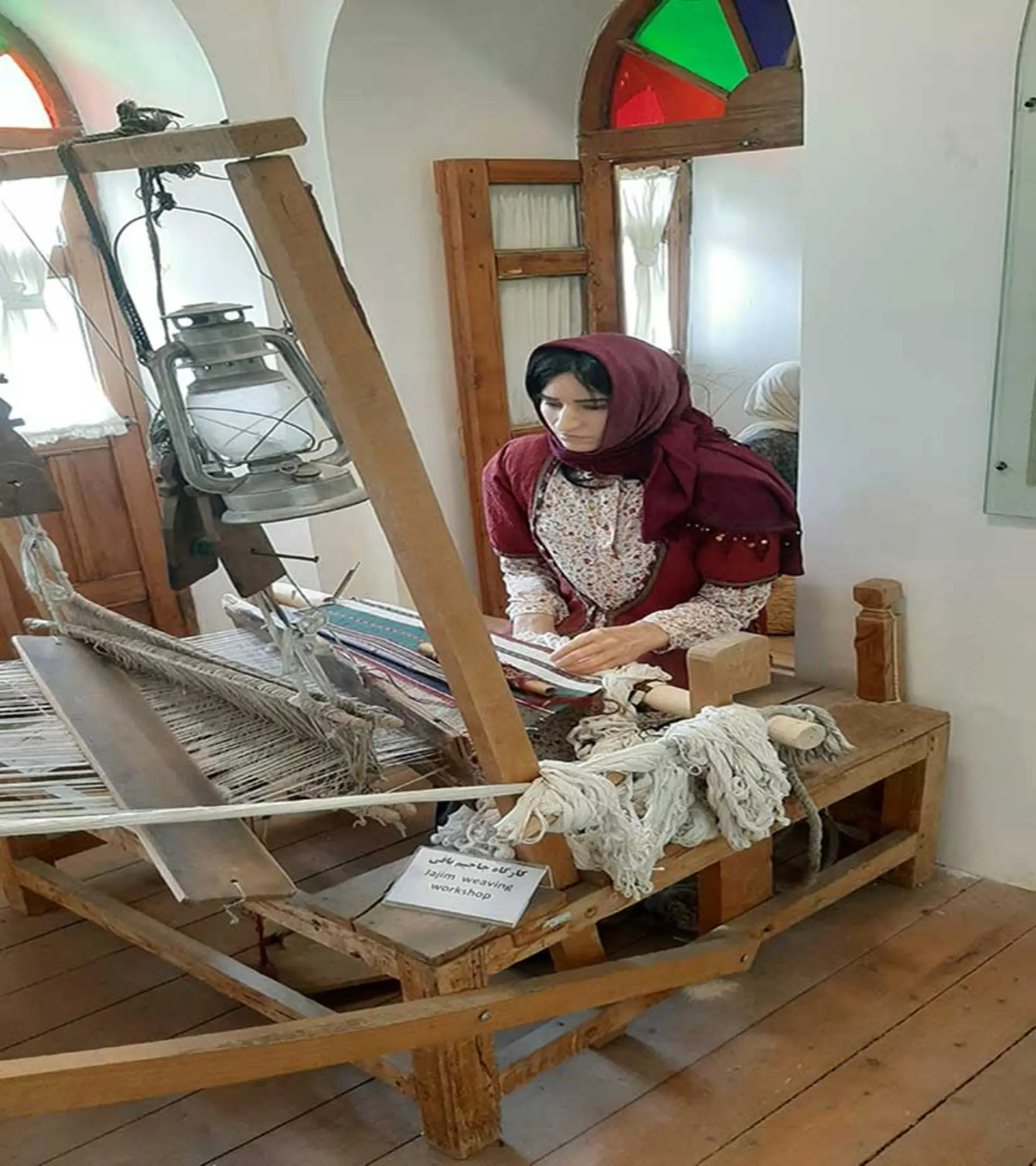 جاجیم بافی در موزه صنایع دستی گرگان 