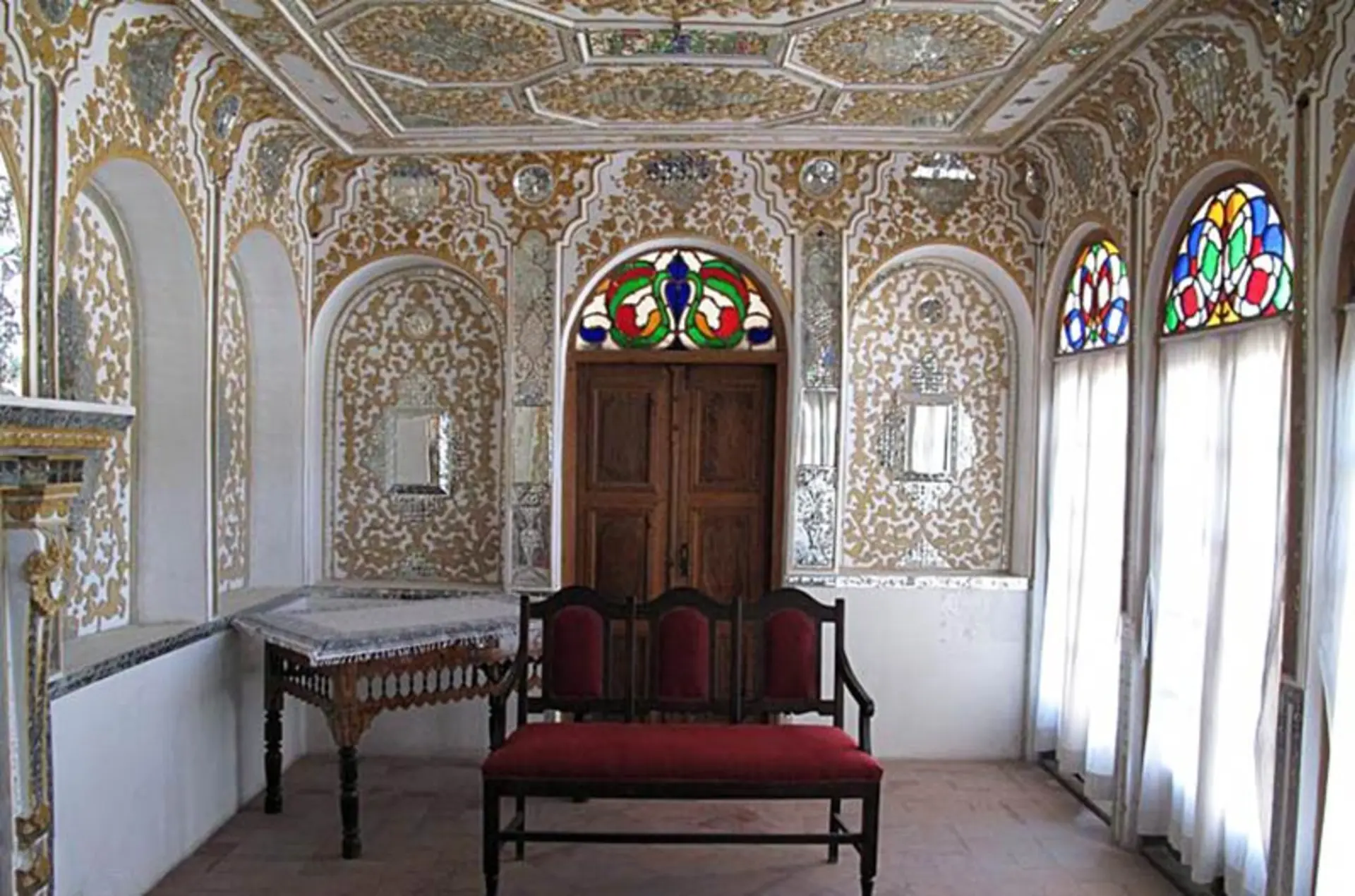 اتاق آینه کاری خانه شیخ بهایی 