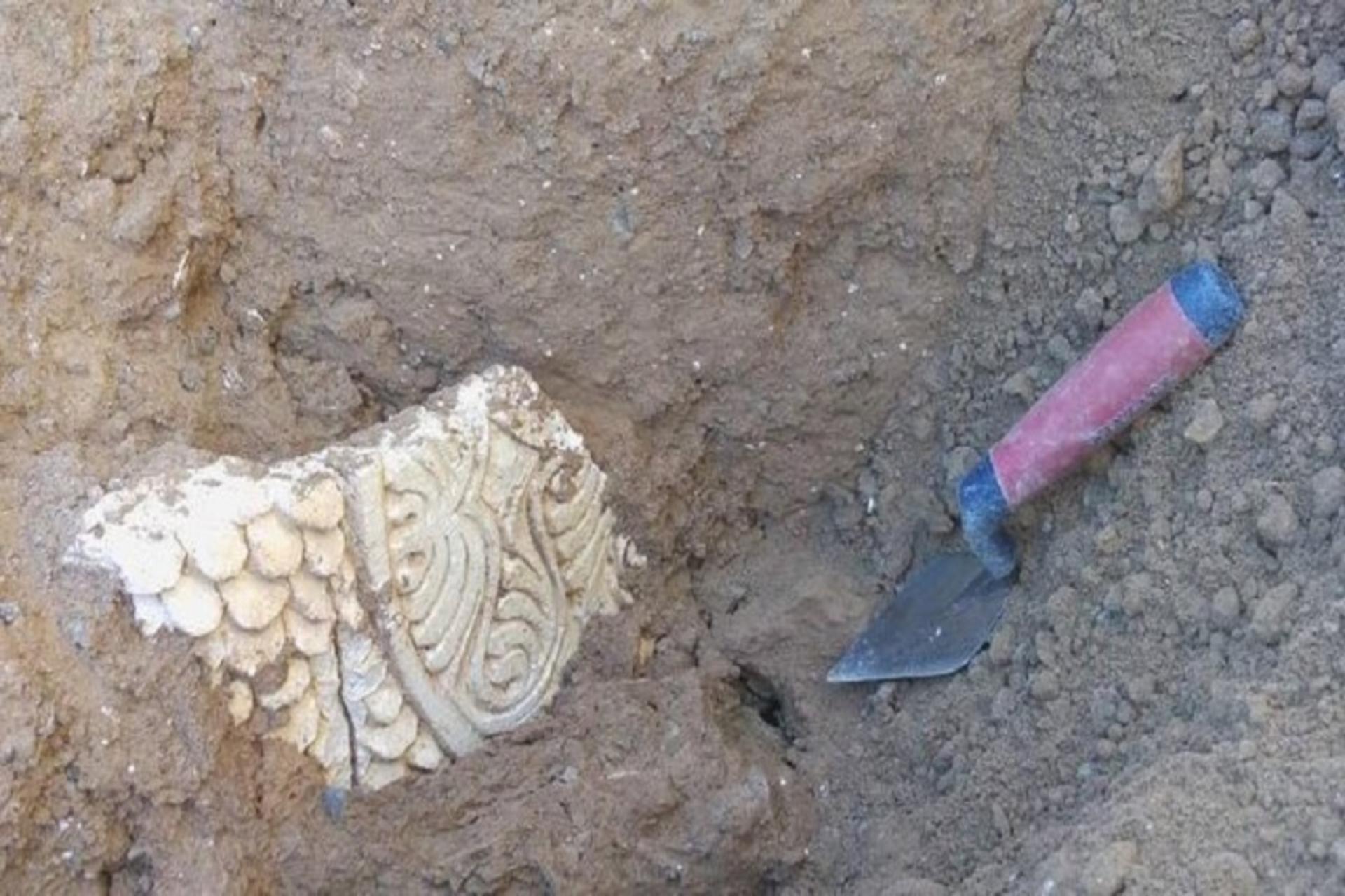 گچبری آتشکده ساسانی