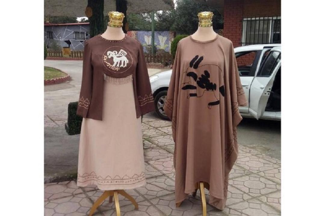 نقش باستانی بر لباس
