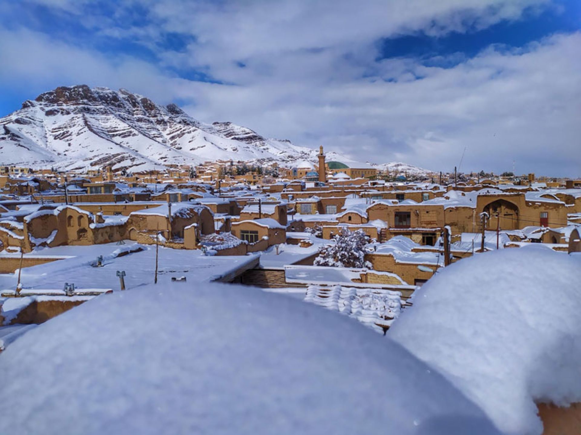 منظره برفی ندوشن