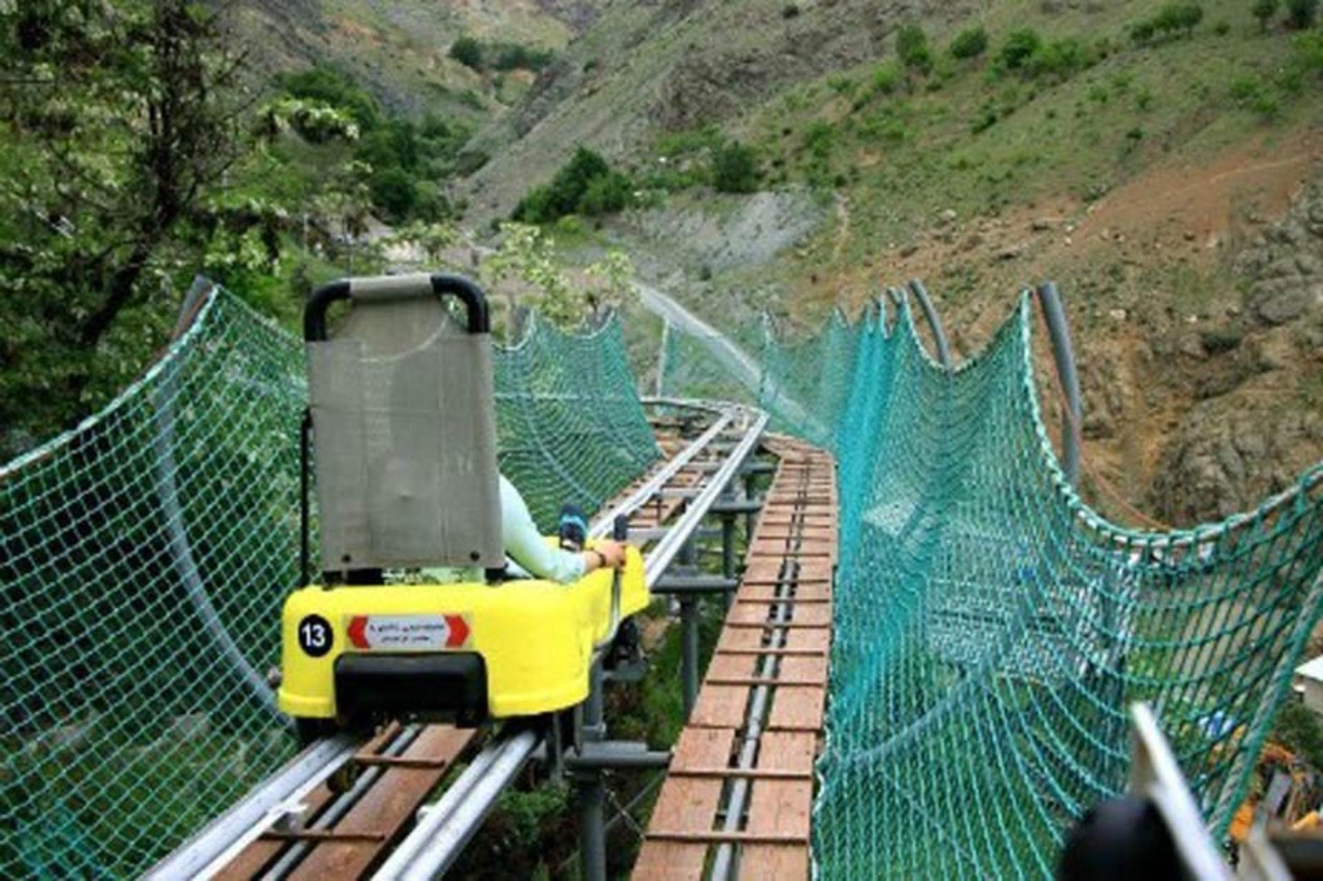 مسیر سورتمه تهران در مجموعه توچال