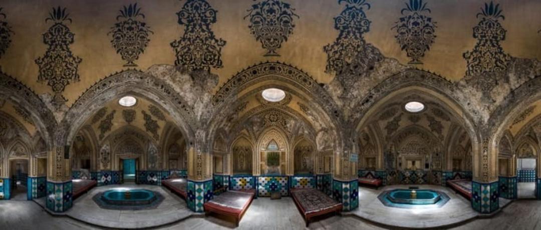 معماری حمام سلطان امیر احمد کاشان