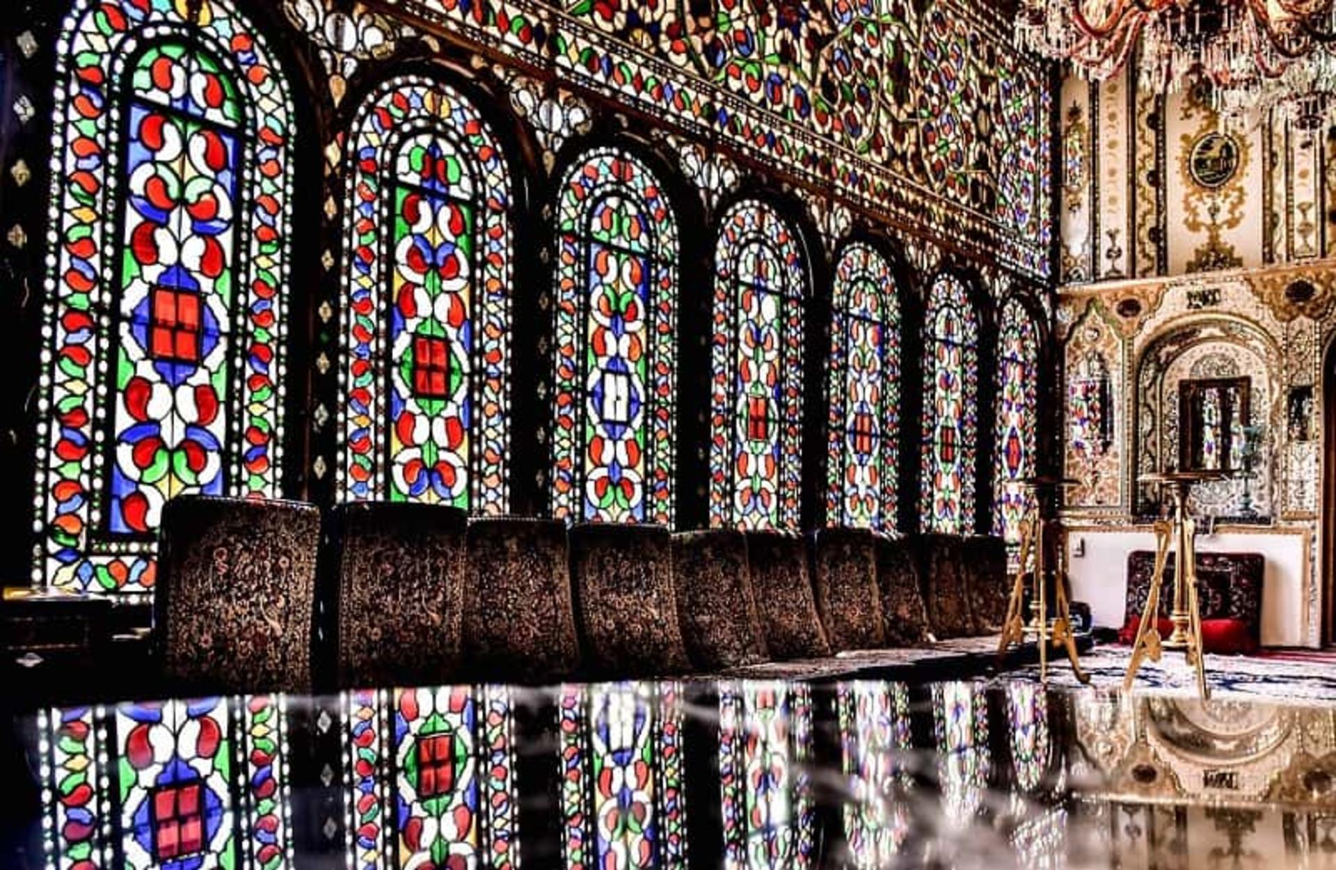 پنجره های خانه تاریخی ملاباشی اصفهان