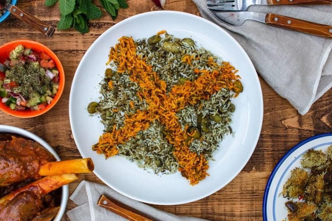 باقالی پلو با ماهیچه