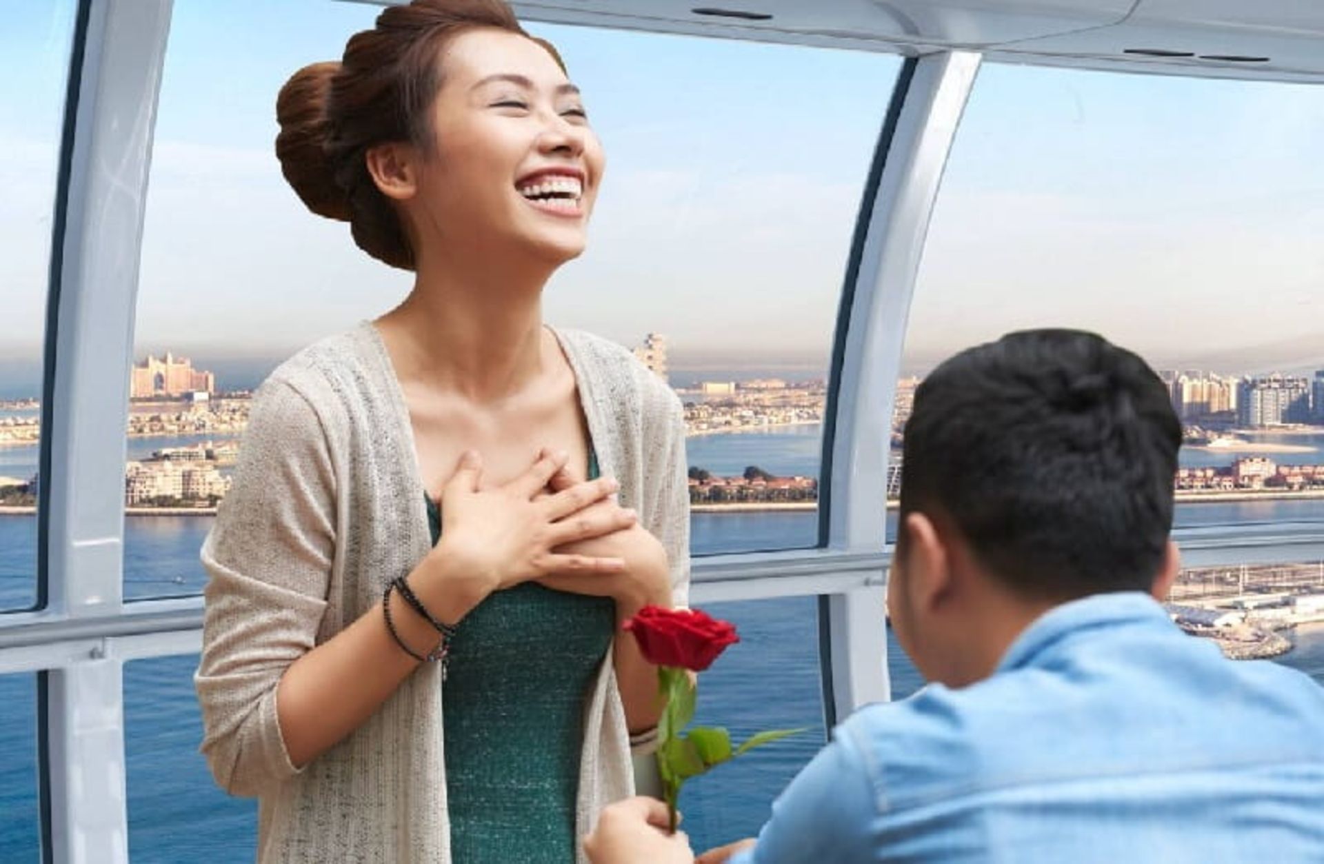 خواستگاری در چرخ و فلک دبی
