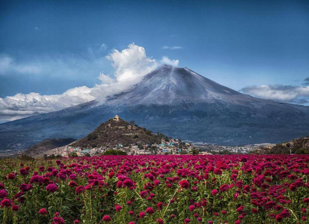 آتشفشان Popocatepetl در مکزیک