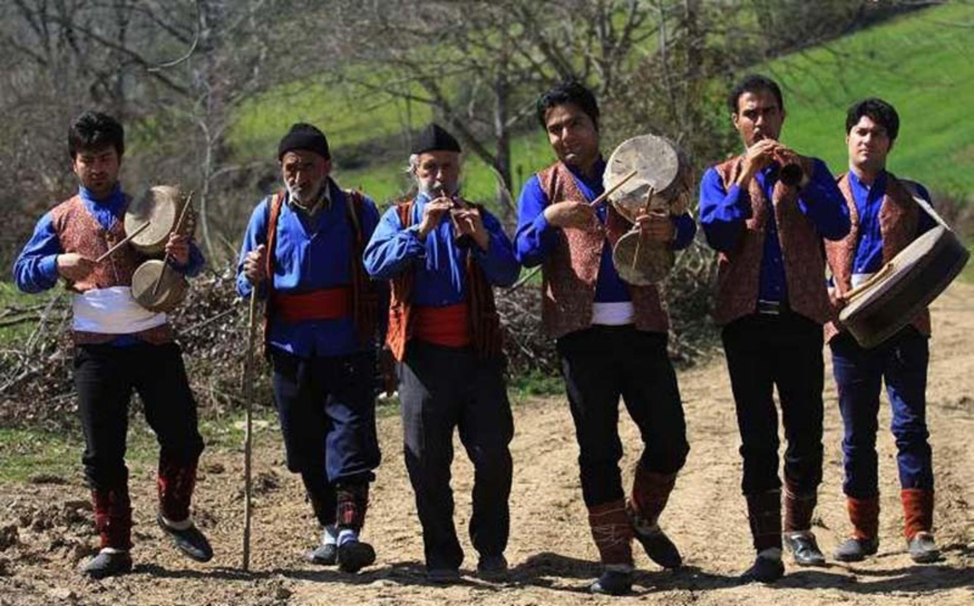 گروه نوروزخوانی در شمال ایران 