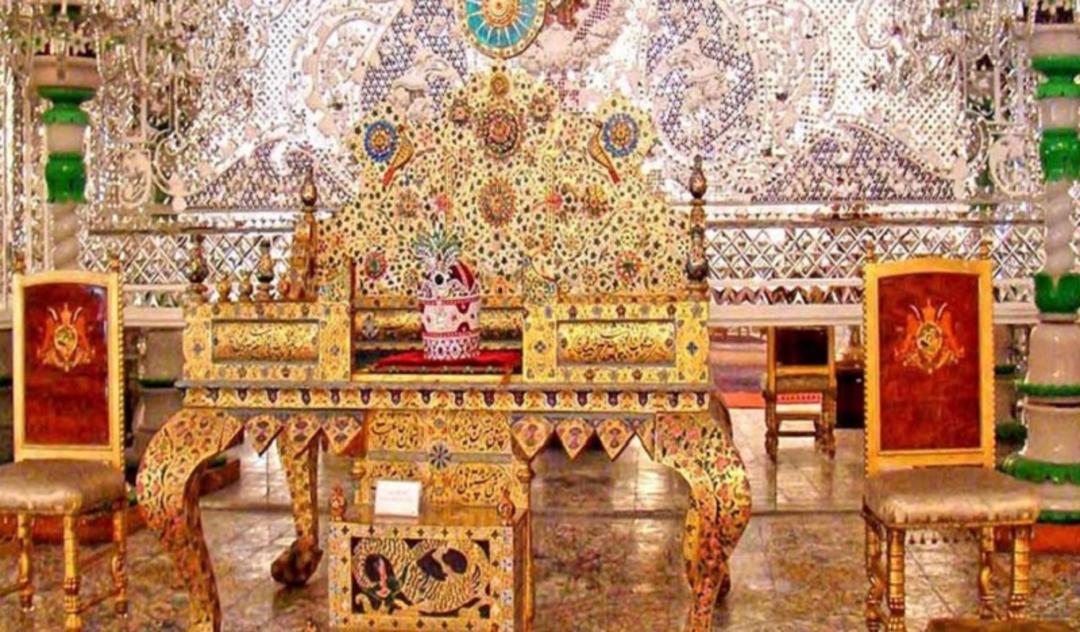 تخت طاووس یا تخت خورشید اثری از دوره شاهی فتحعلی شاه قاجار