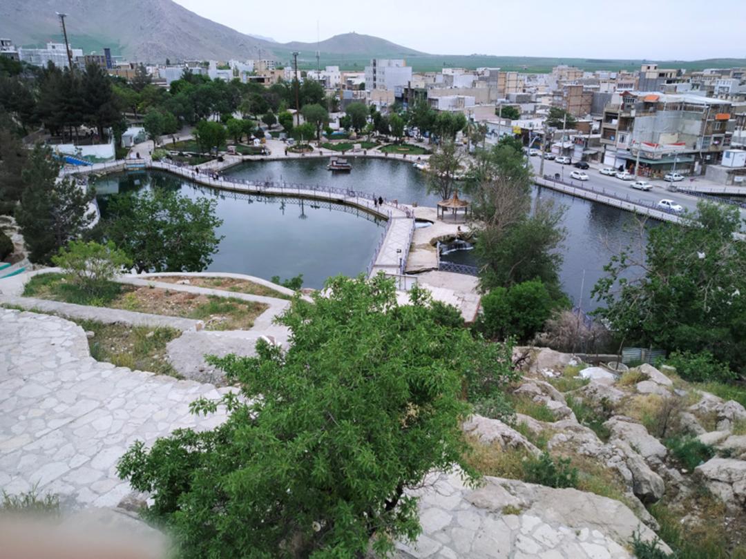 عکس هوایی از سراب روانسر