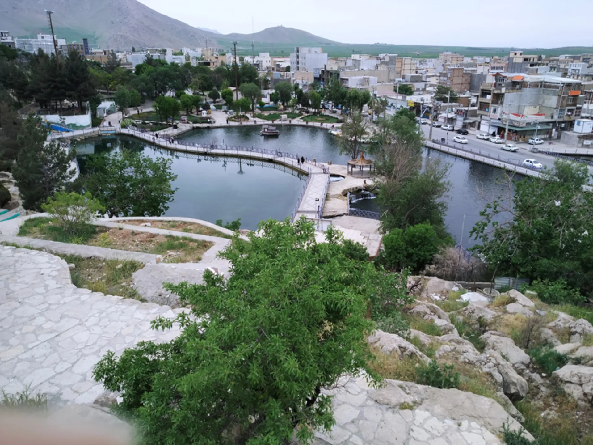 عکس هوایی از سراب روانسر