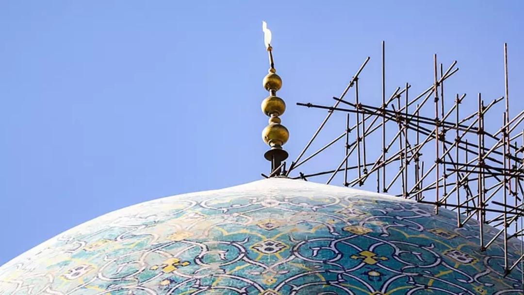 مرمت گنبد مسجد امام (ره) اصفهان