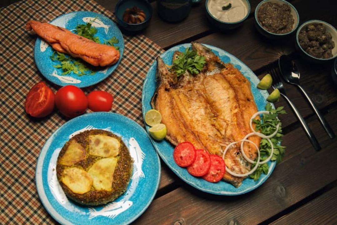 غذاهای دریایی رستوران شورکولی