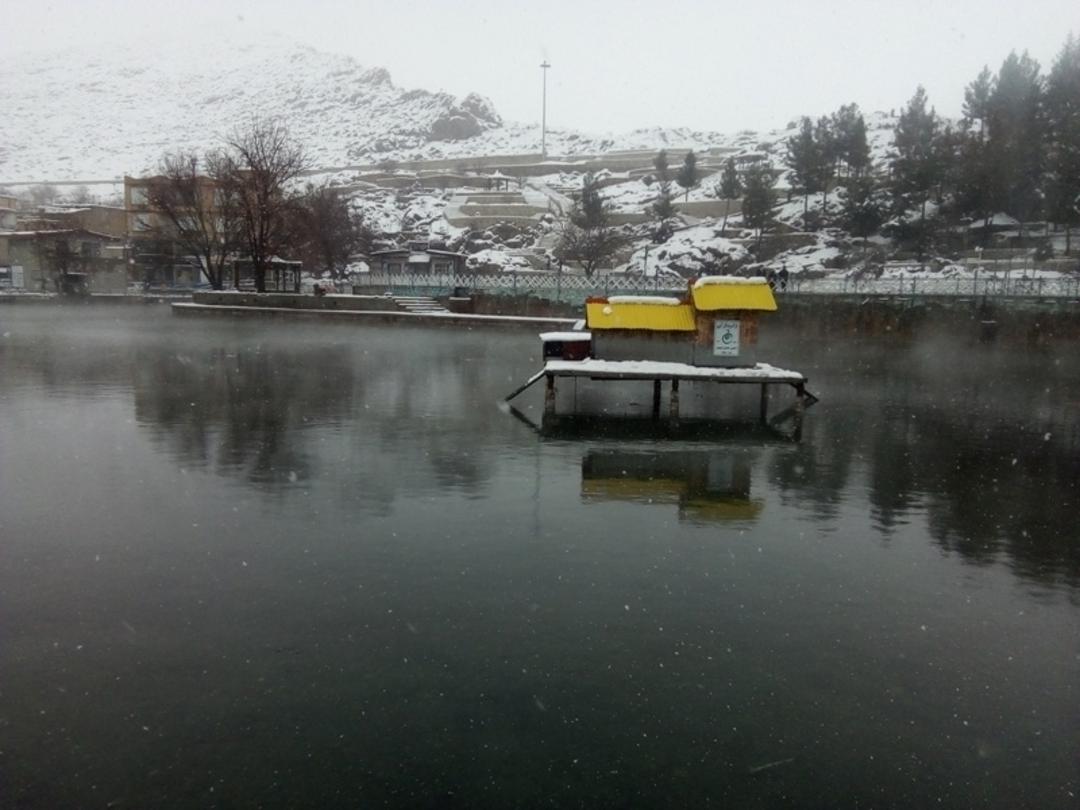 منظره زمستانی سراب روانسر