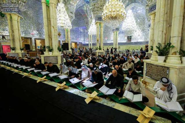 مراسم مذهبی در مسجد الراس