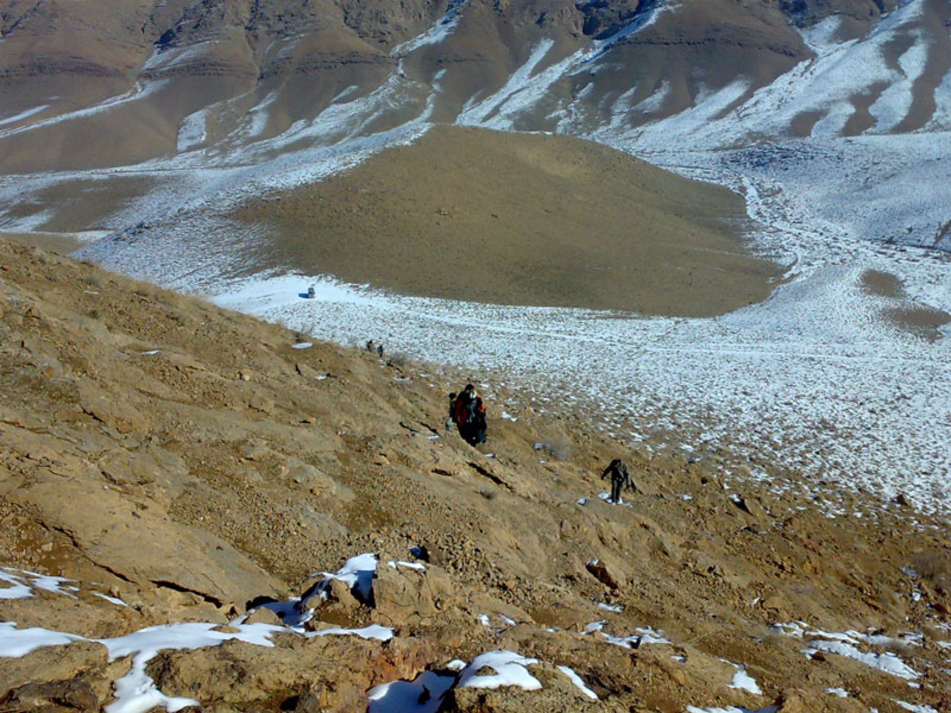 مسیر برفی غار کهک