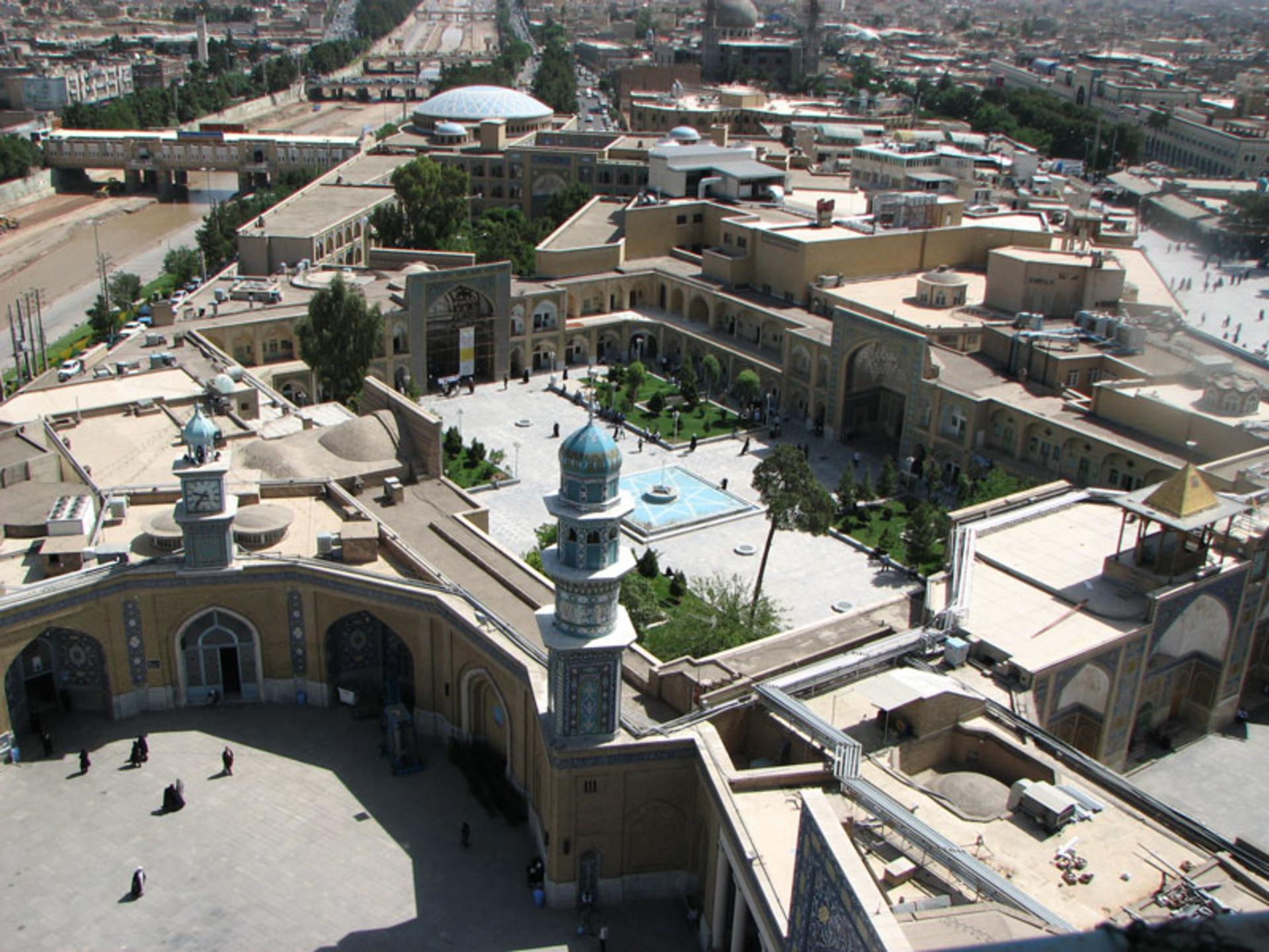 عکس هوایی از مدرسه فیضیه