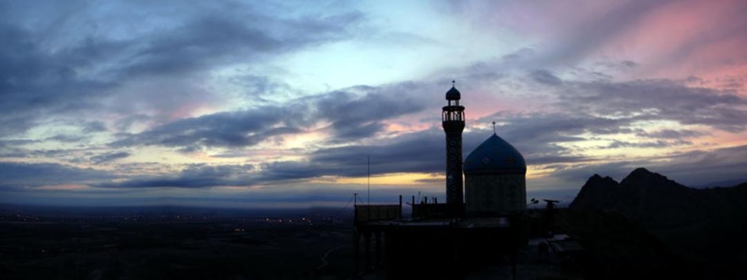 غروب خورشید در کوه خضر نبی