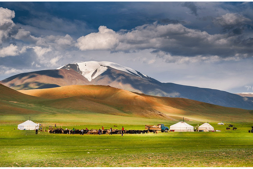 تصویری زیبا از طبیعت مغولستان