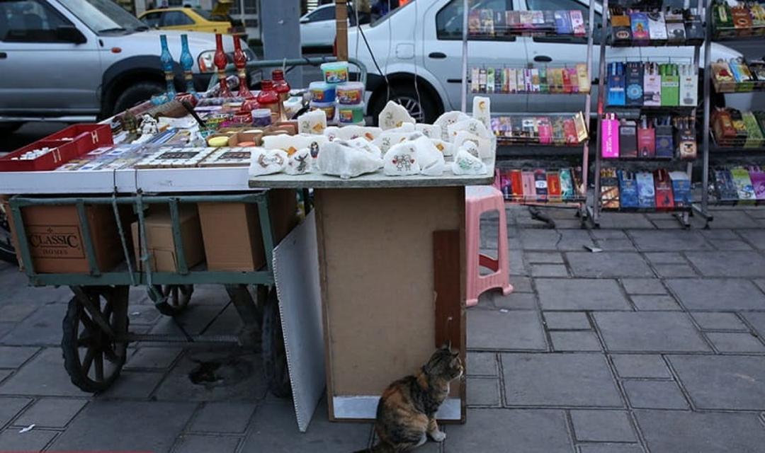 فروش عود و آباژورهای سنگی در محدوده بازارچه لاله