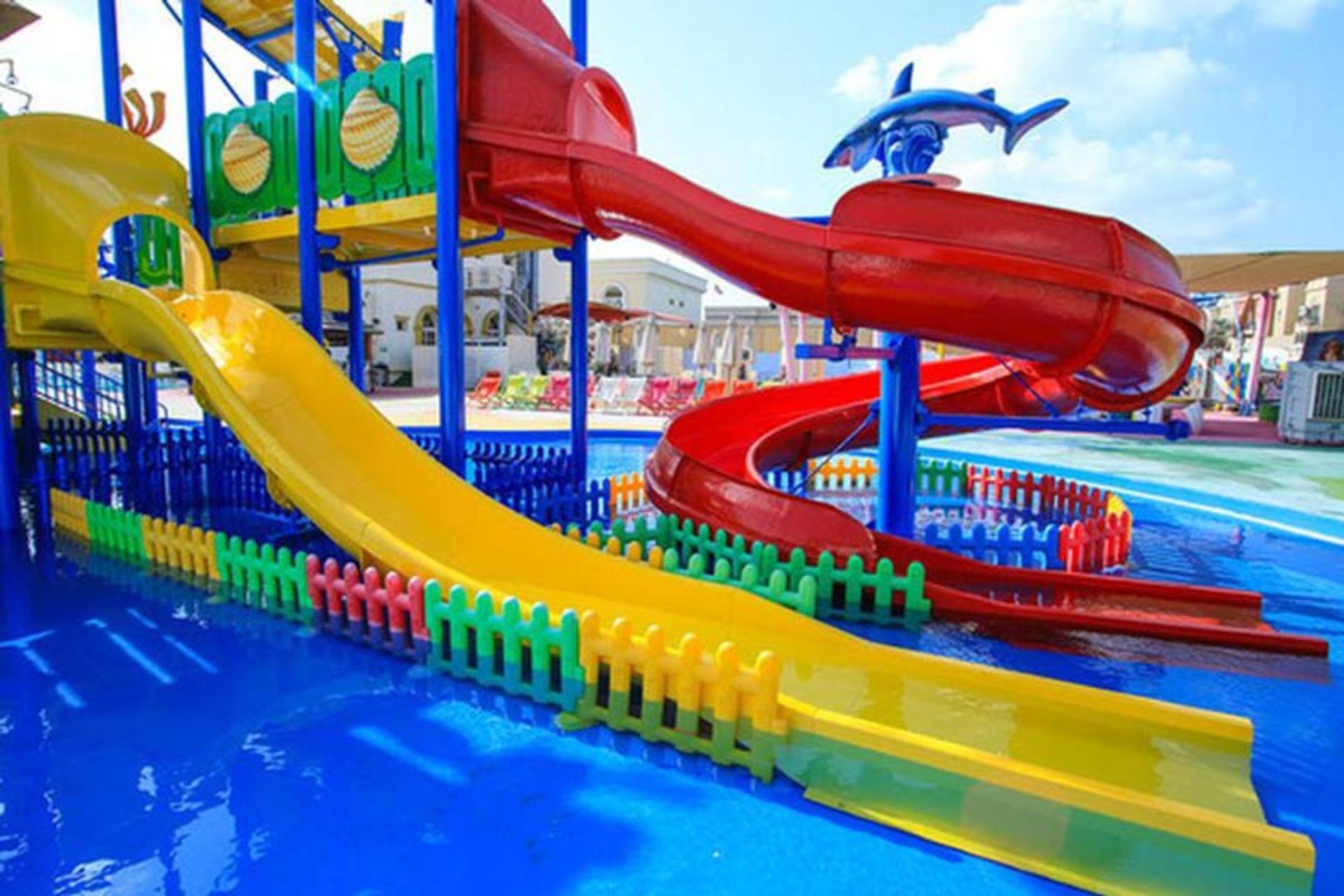 سرسره‌های آبی پارک آبی کودکان اسپلش ان پارتی