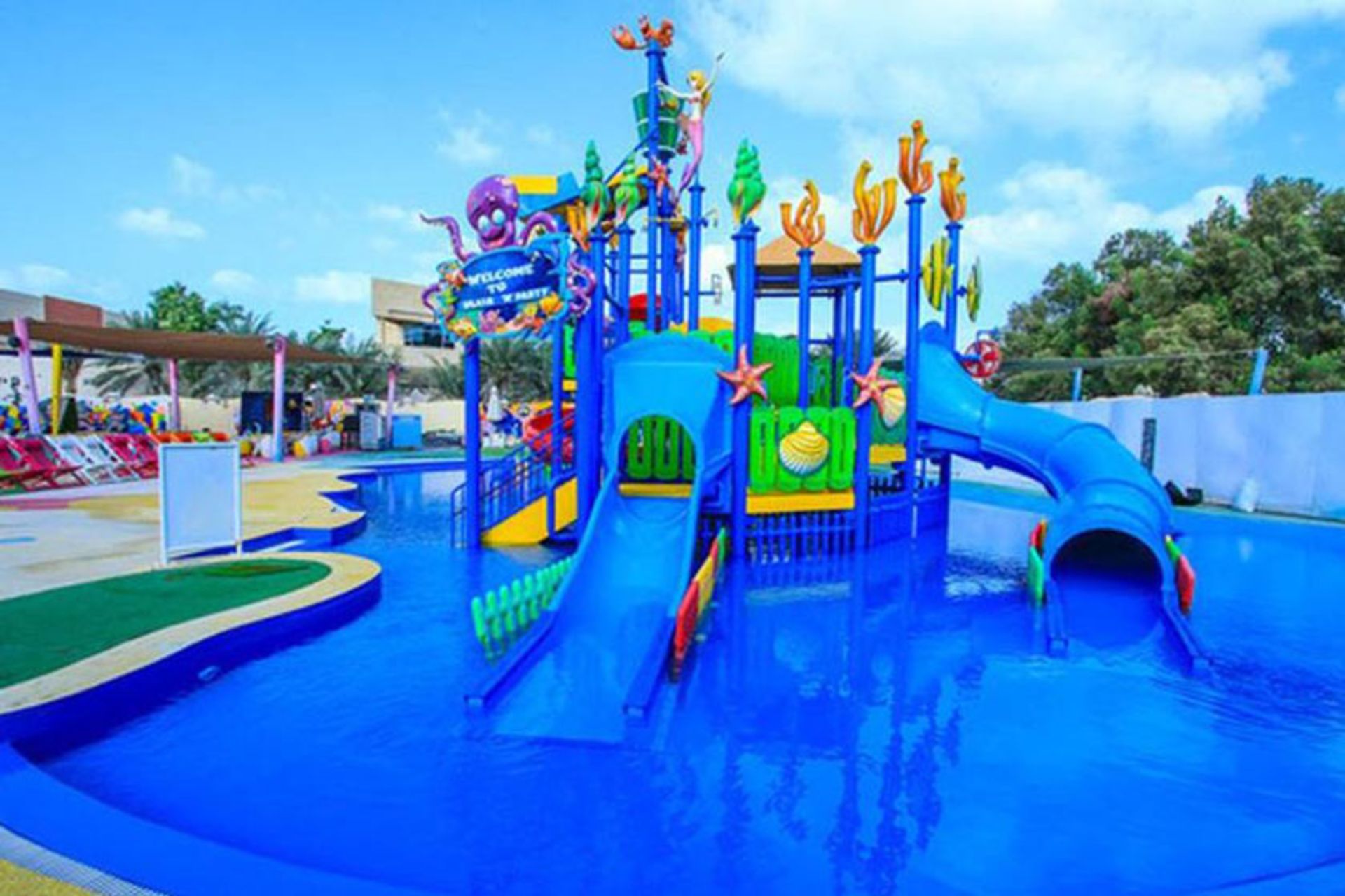 محیط جذاب پارک آبی کودکان اسپلش ان پارتی