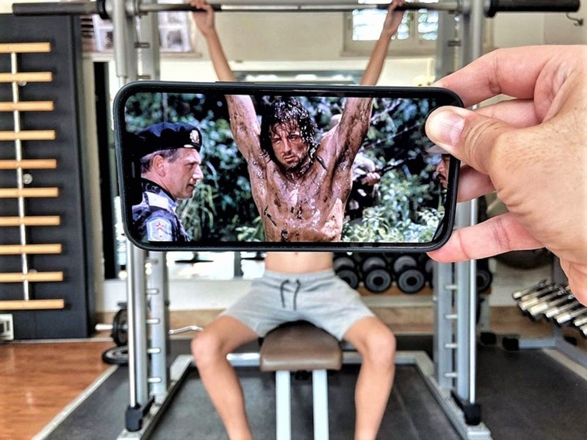 تلفیق عکس راکی با ورزشکار