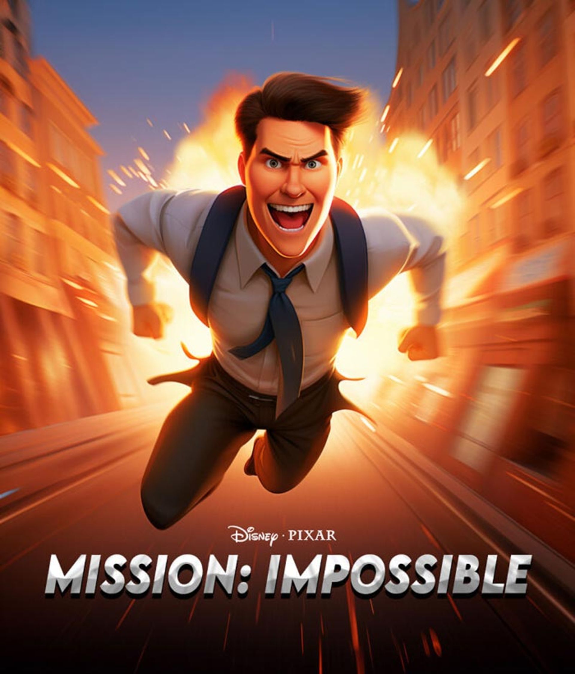 طراحی پوستر فیلم Mission: Impossible به سبک پیکسار