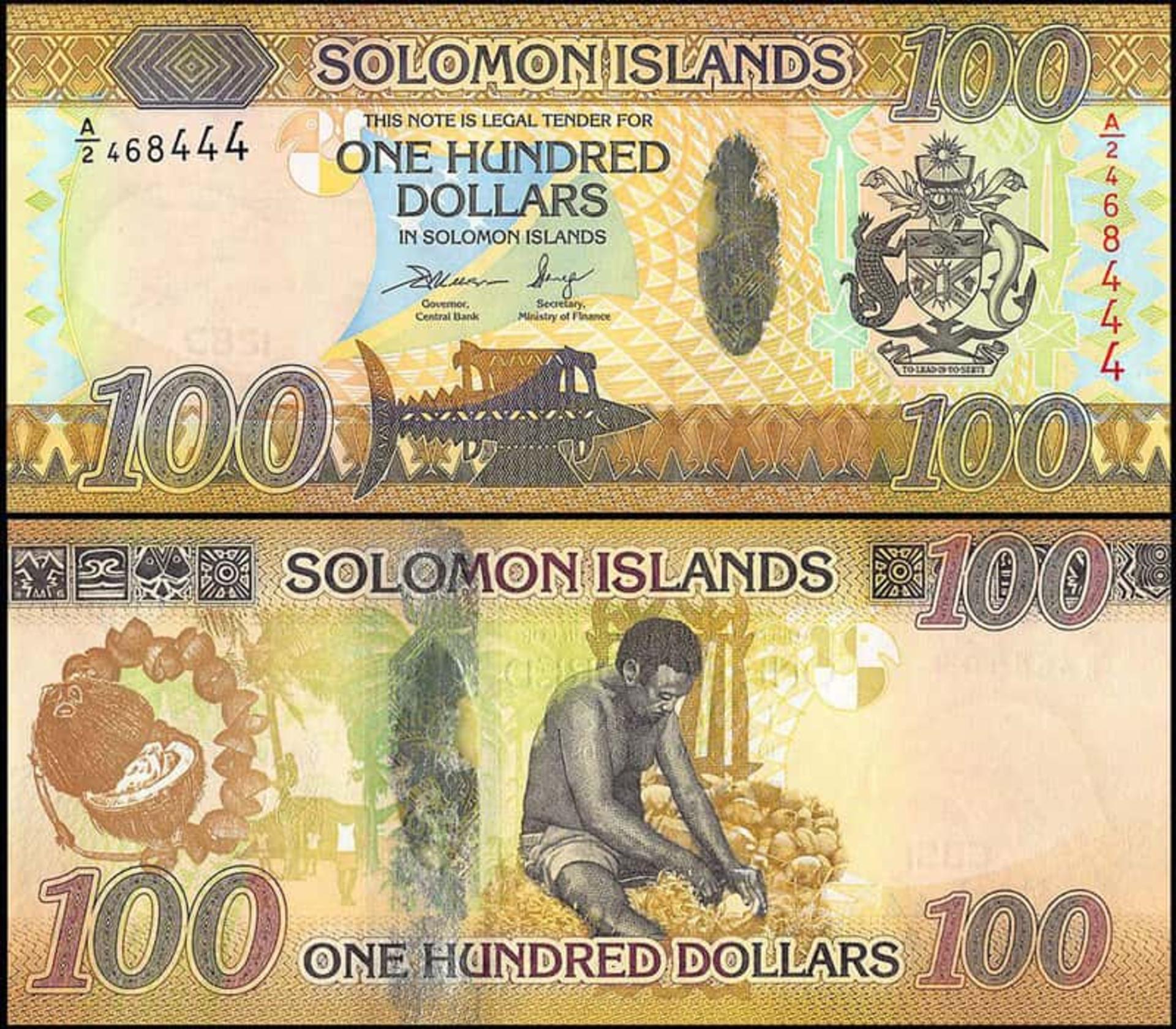 پول جزایر سلیمان؛ منبع عکس: Banknote World
